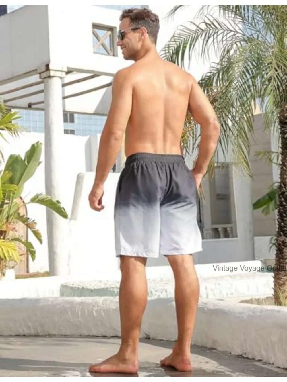 Mens Swim Trunks with Compression Liner 9